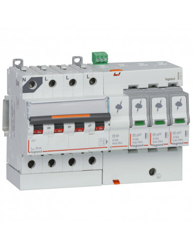 PARAF+DISJ T2 20KA 3P+NG +SD LEGRAND 412211