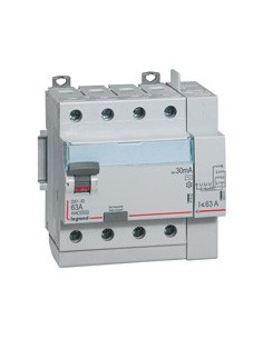 Interrupteur différentiel DX3-ID 4 Pôles 400V 63A Type AC 30mA 5 modules LEGRAND 411653 2