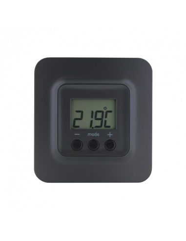 Sonde température afficheur température d'ambiance gris anthracite mate TYBOX 5101 BK DELTA DORE 6300052