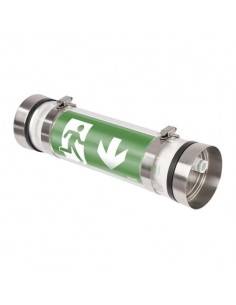 INDULUX / Bloc tube évacuation inox316L SATI adressable 100% LED BAES KAUFEL 101112K