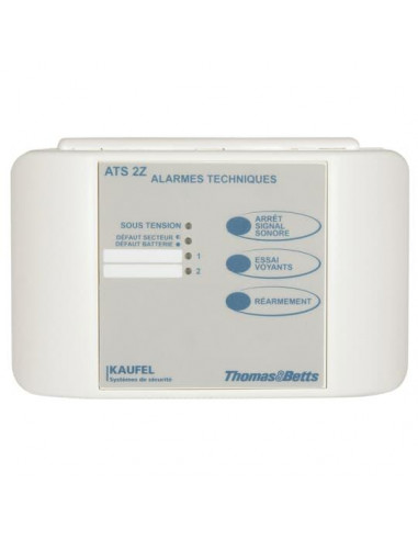 Alarme Technique 2 entrées Par contact NO ou NF KAUFEL 525102