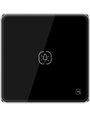Inter commutateur 2 switch Zigbee noir ASLED INTER2B