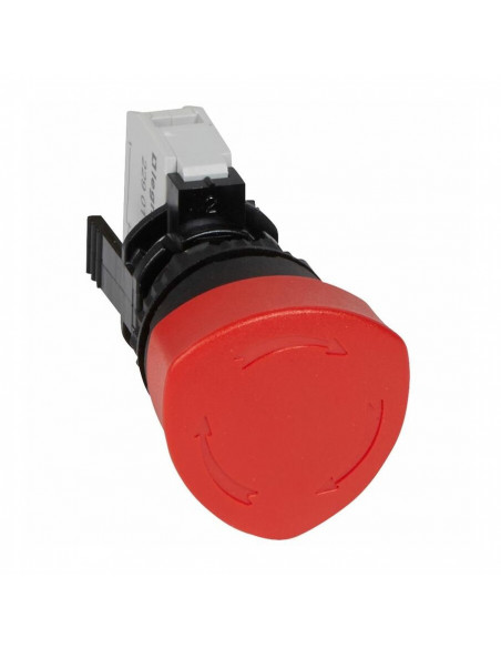 Coup de poing à accrochage non lumineux Osmoz complet IP69 d40 pousser-tourner LEGRAND 023720
