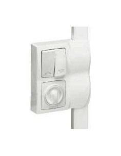 Cadre Appareillage saillie 2 postes pose le long des moulures DLPlus épaisseur 16mm blanc LEGRAND 031466 2