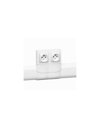 Cadre Appareillage saillie 2 postes pose le long des plinthes DLPlus épaisseur 20mm blanc LEGRAND 031451