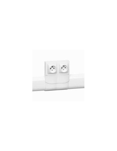 Cadre Appareillage saillie 2 postes pose le long des plinthes DLPlus épaisseur 20mm blanc LEGRAND 031451