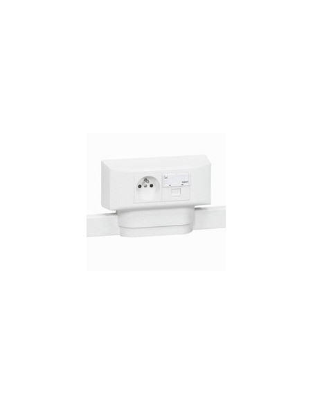 Cadre Mosaic 4 modules pour toutes moulures DLPlus blanc LEGRAND 031613