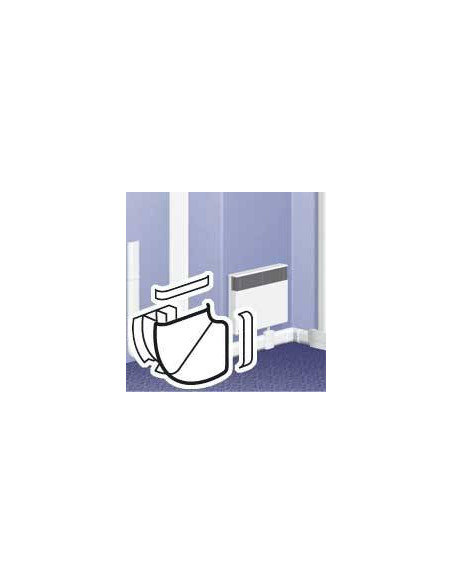 Angle plat variable de 85° à 120° pour plinthe DLPlus 80x20mm blanc LEGRAND 033747