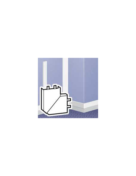 Angle plat variable pour moulure DLPlus 75x20mm blanc LEGRAND 030303