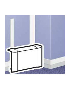 Dérivation sur deux plans pour moulure DLPlus 60x20mm ou 75x20mm blanc LEGRAND 030226 2