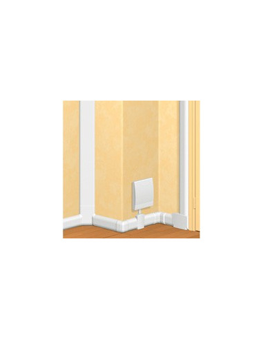 Plinthe DLPlus 120x20mm 2 compartiments 1 couvercle longueur 2m blanc LEGRAND 030089