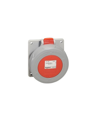 Prise à entraxes unifiés P17 IP66/67 16A de 380V à 415V 3P+N+T LEGRAND 555389