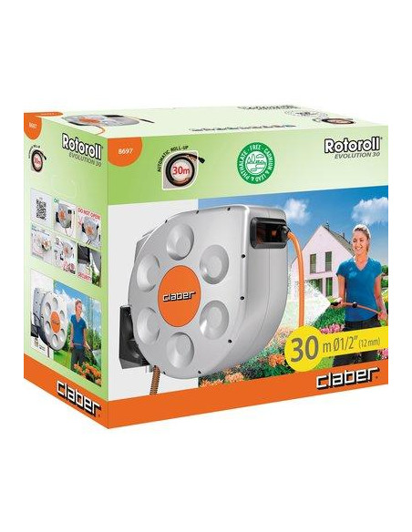 ENROULEUR ROTOROLL 30 M EVO Claber 8697