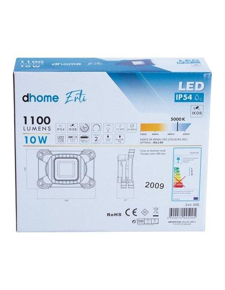 PROJECT LED RECHAR 1100LM PLAT Dhome EL5610U