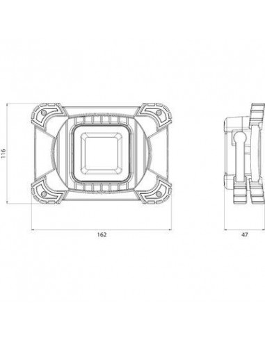 PROJECT LED RECHAR 1100LM PLAT Dhome EL5610U