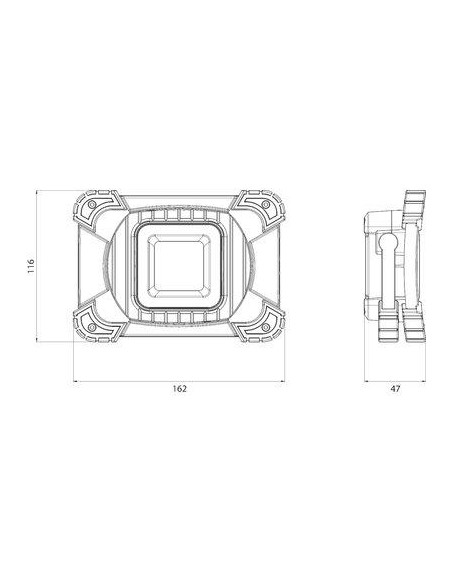PROJECT LED RECHAR 1100LM PLAT Dhome EL5610U