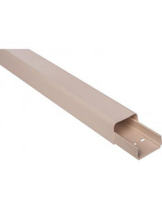 8 Goulottes plastiques rigides blanc crème RAL 9001 Longueur 2 m Hauteur 60 mm Largeur 80 mm CLI04202 2