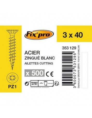 VIS AG.FTTF PZ+ 3 0X40 /500 Fix'Pro FPRO101AC3040