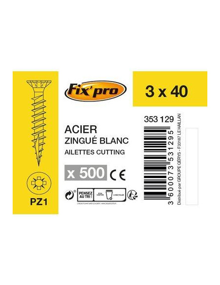 VIS AG.FTTF PZ+ 3 0X40 /500 Fix'Pro FPRO101AC3040