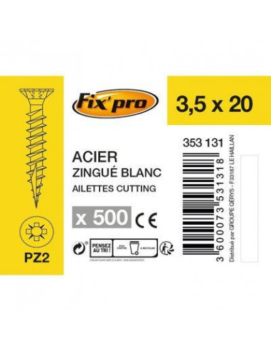 VIS AG.FTTF PZ+ 3 5X20 /500 Fix'Pro FPRO101AC3520