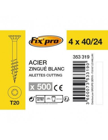VIS AG.FPTF TX+ 4 0X 40 /500 Fix'Pro FPRO111AC4040