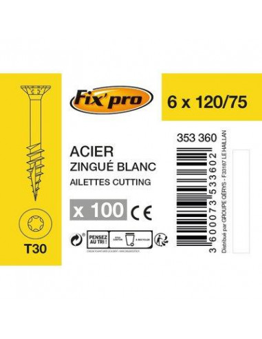 VIS AG.FPTF TX+ 6 0X 120 /100 Fix'Pro FPRO111AC60120
