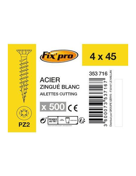 VIS AG.FTTF PZ+ 4 0X45 /500 Fix'Pro FPRO101AC4045