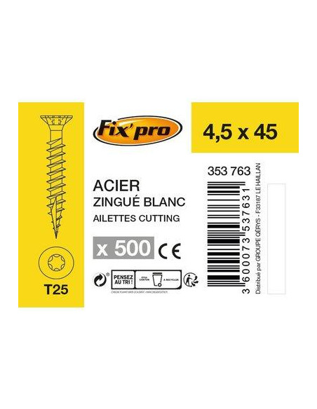 VIS AG.FTTF TX+ 4 5X45 /500 Fix'Pro FPRO111ACFT4545