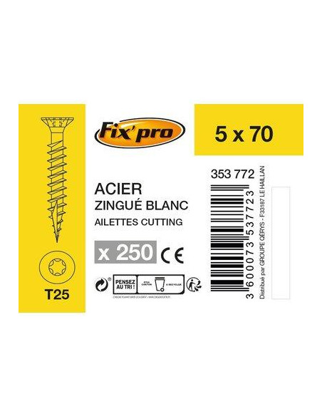 VIS AG.FTTF TX+ 5 0X70 /250 Fix'Pro FPRO111ACFT5070