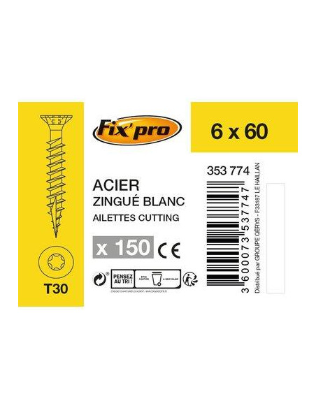 VIS AG.FTTF TX+ 6 0X60 /150 Fix'Pro FPRO111ACFT6060