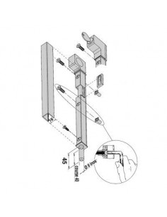 VERROU ATLAS 250MM BLANC Fapim 3723-BLC 2