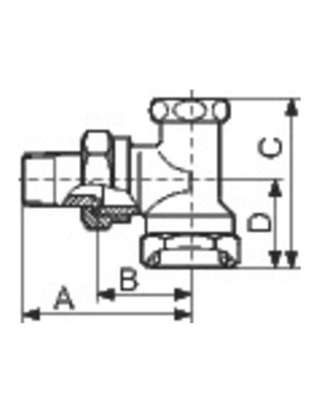 COUDE DE REGLAGE 3/4" Danfoss 003L0125