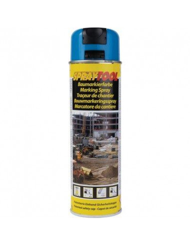 TRACEUR SPRAY 500ML BLEU FLUO Motip