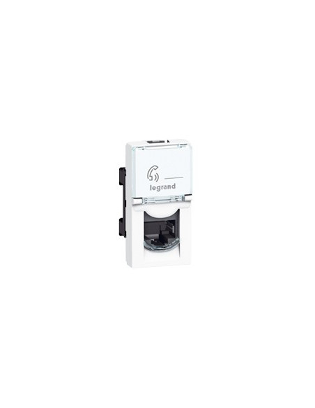 Prise RJ45 catégorie 6 FTP Mosaic 1 module blanc LEGRAND 076562