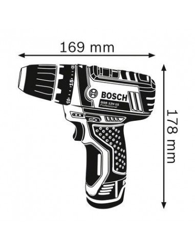PERCEUSE-VISS GSR 12V-15 Bosch 060186810F