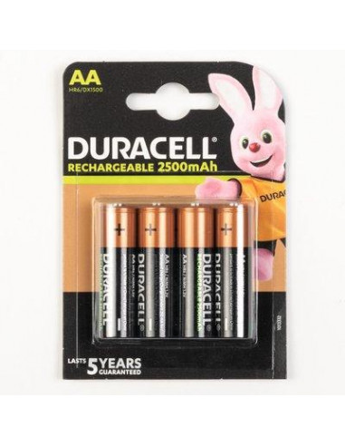PILES DURA RCR 5A AAX4 2500MAH Duracell 5000394057043