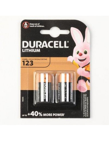 PILES DURACELL SPE ULTRA 123X2 Duracell 5000394020320