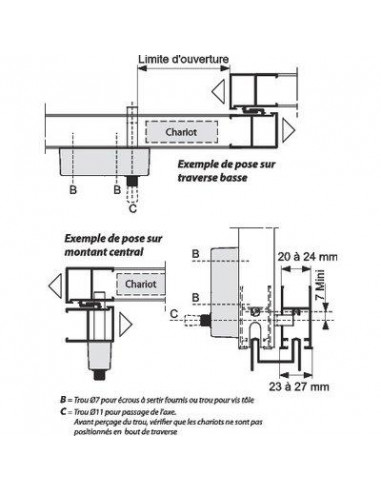 VERROU ENTREBAILLEUR A CL.2236 La croisée DS DS2341-007