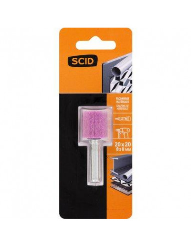 MEULE SUR TIGE CYLIND. 20X20X6 SCID