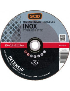 DISQUE TRONC.INOX 230X1 8 SCID 2
