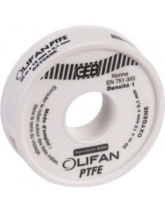 RUBAN PTFE OXYGENE 12MMX80M Geb 815202