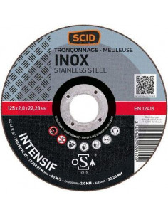 DISQ.TRONC.INOX SILVER 125x2 SCID 2810