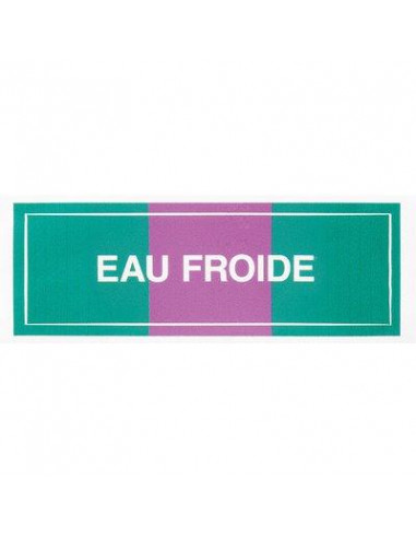 -ETIQ EAU FROIDE 100X30 Coditherm CZ27
