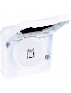 OXXO Prise RJ45 cat 6 BLANC EUR'OHM 60855
