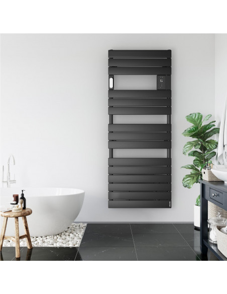 Radiateur sèche-serviettes connecté Adelis digital 1000W Blanc Carat ATLANTIC 862772