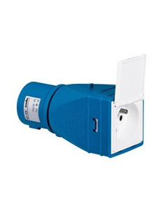 Adaptateur industriel et domestique 2P+T avec volet livré monté LEGRAND 052103 2