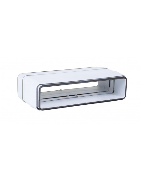 Rd 55 X 110 J Raccord Droit Rectangulaire Plastique Rigide Avec Joint 55 X 110 ATLANTIC 460050