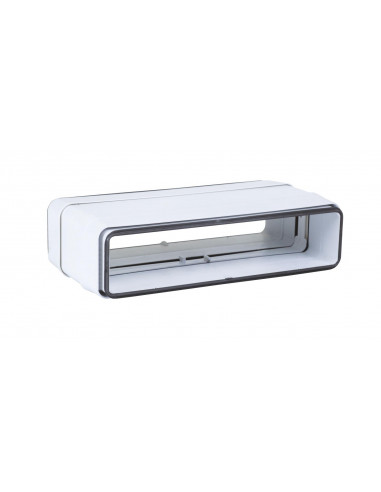 Rd 55X220 J Raccord Droit Rectangulaire Plastique Rigide Avec Joint 55 X 220 ATLANTIC 460051