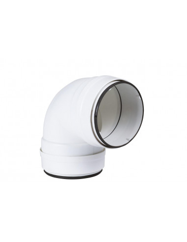 Cc 125 J Coude Circulaire Pvc Diametre 125 Avec Joint ATLANTIC 460063