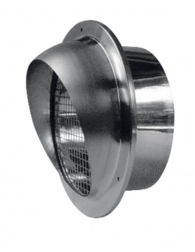 Me inox 160 light- rejet ou prise d'air murale faibles PDC diametre 160mm ATLANTIC 461006